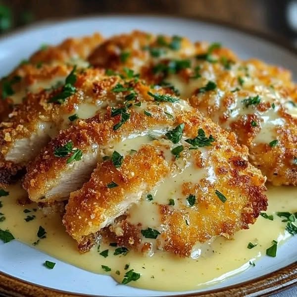 Pollo parmesano cremoso: La receta más fácil y deliciosa