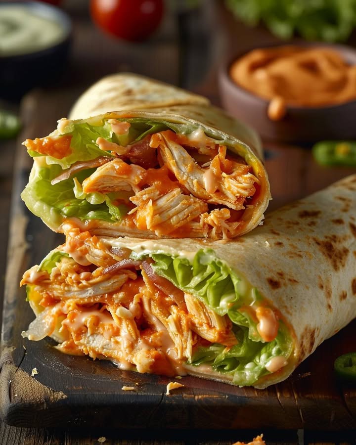 Wrap de Pollo Buffalo: La Mejor Opción Rápida y Deliciosa