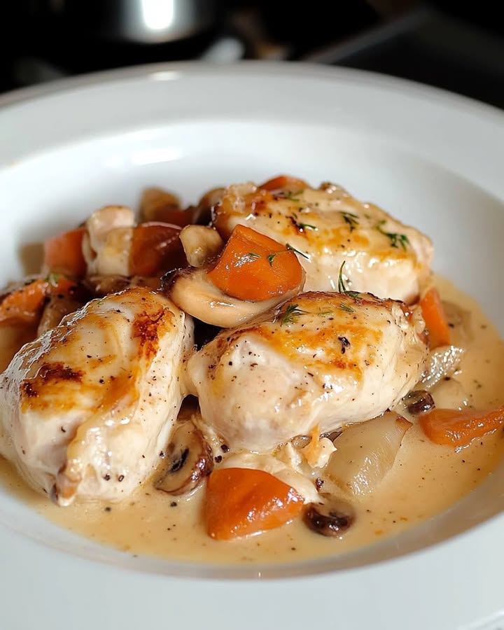 Aiguillettes Crema Champiñones: Receta Sencilla y Sabrosa