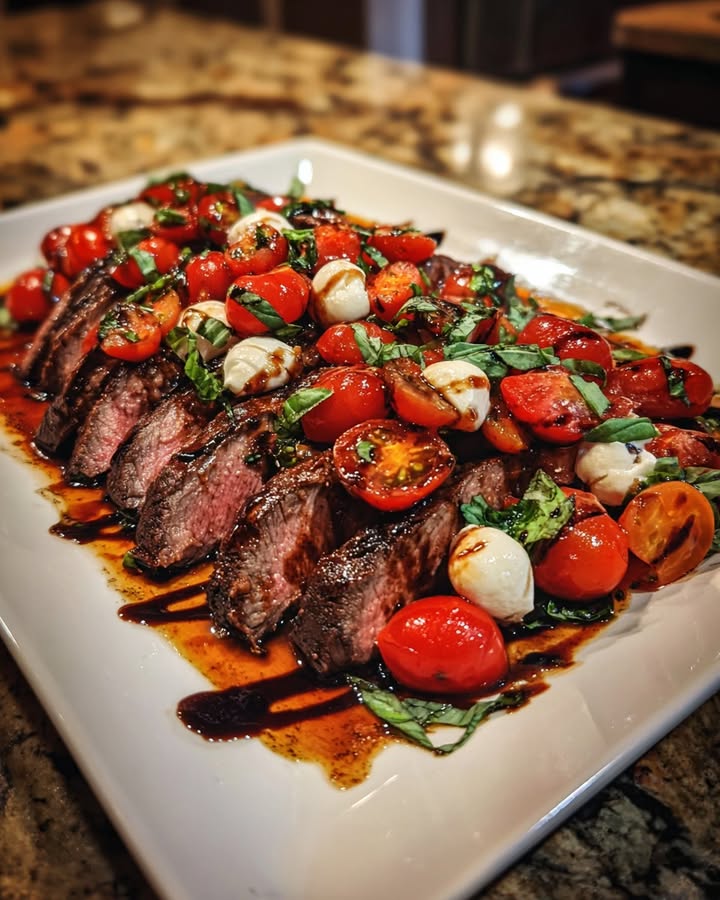 Bistec Caprese Balsámico: Receta Auténtica y Sabrosa