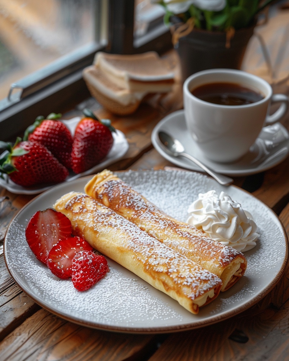 Bizcocho enrollado de vainilla