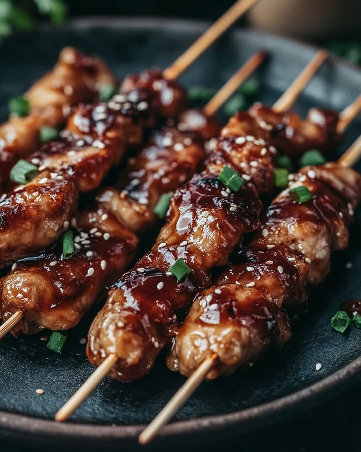 Brochetas Pollo Teriyaki: Receta Sencilla y Sabrosa
