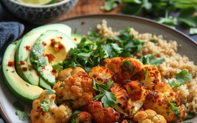 Receta de Coliflor Asada con Especias: Sabor y Nutrición en Cada Bocado