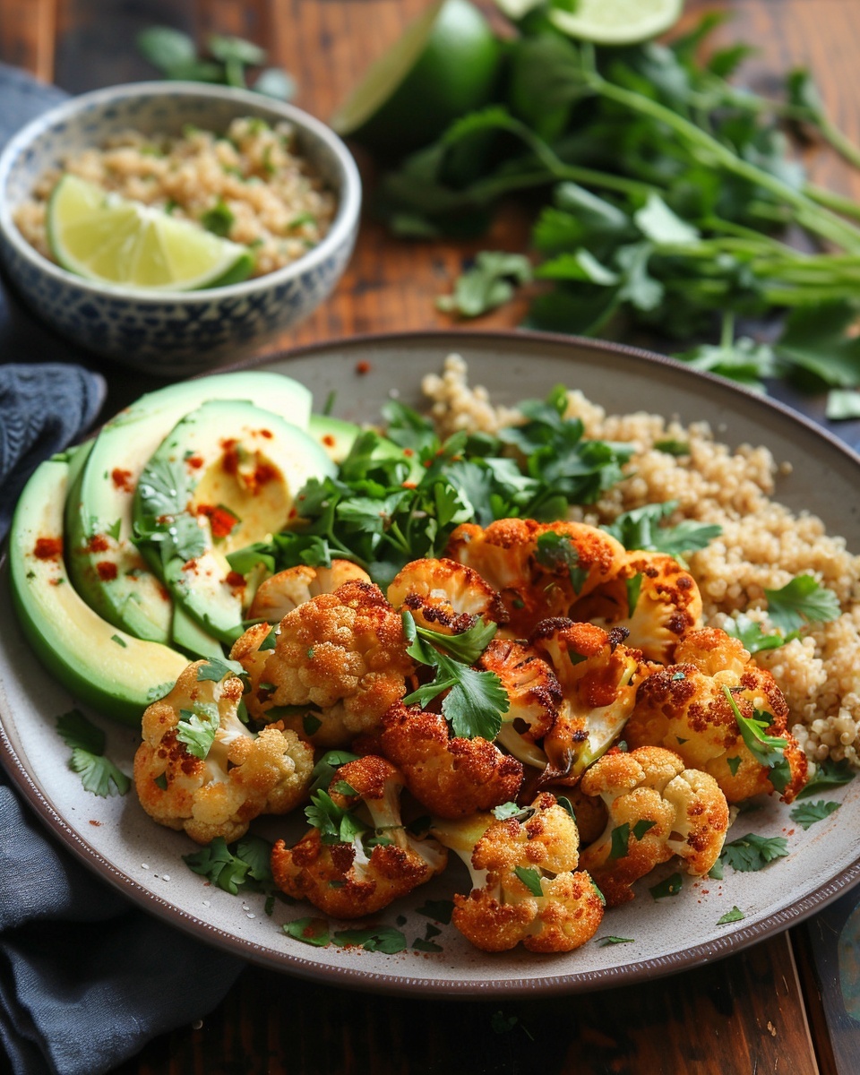Coliflor asada con especias