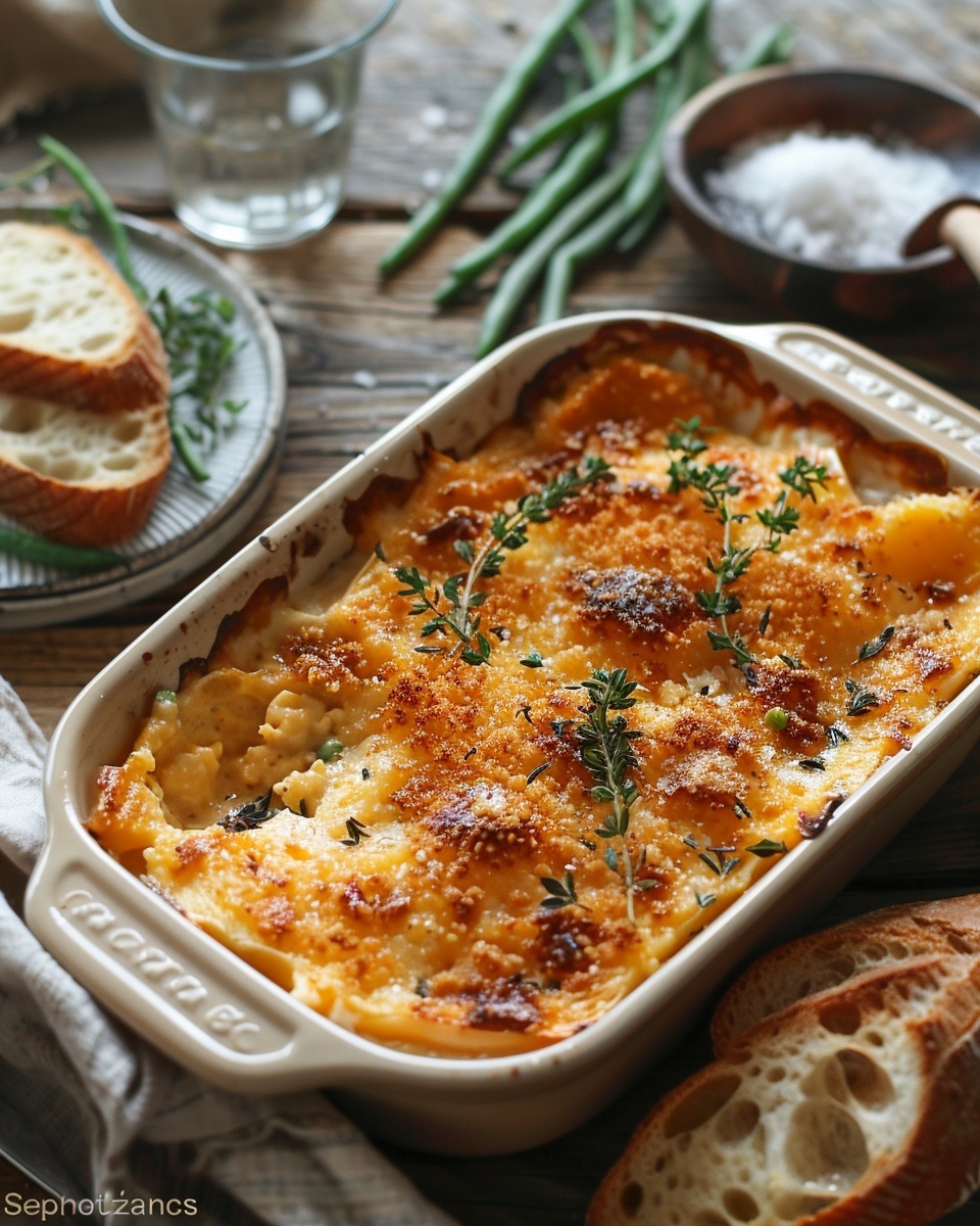 Gratin de calabaza butternut