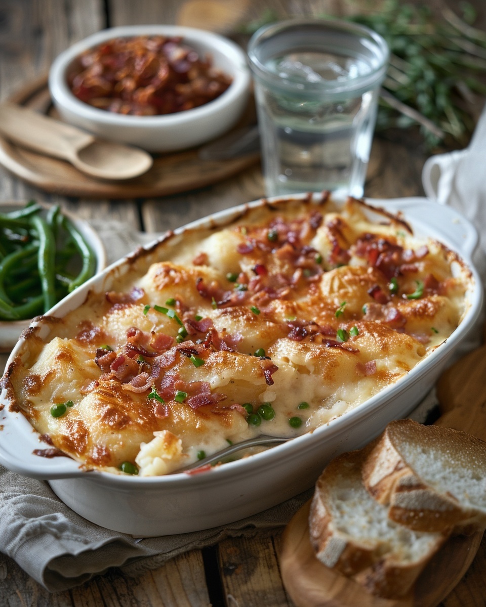 Gratin de patatas con bacon