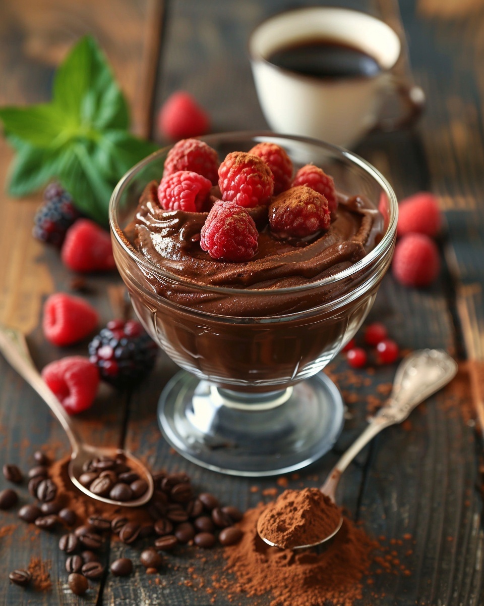 Mousse de chocolate vegana