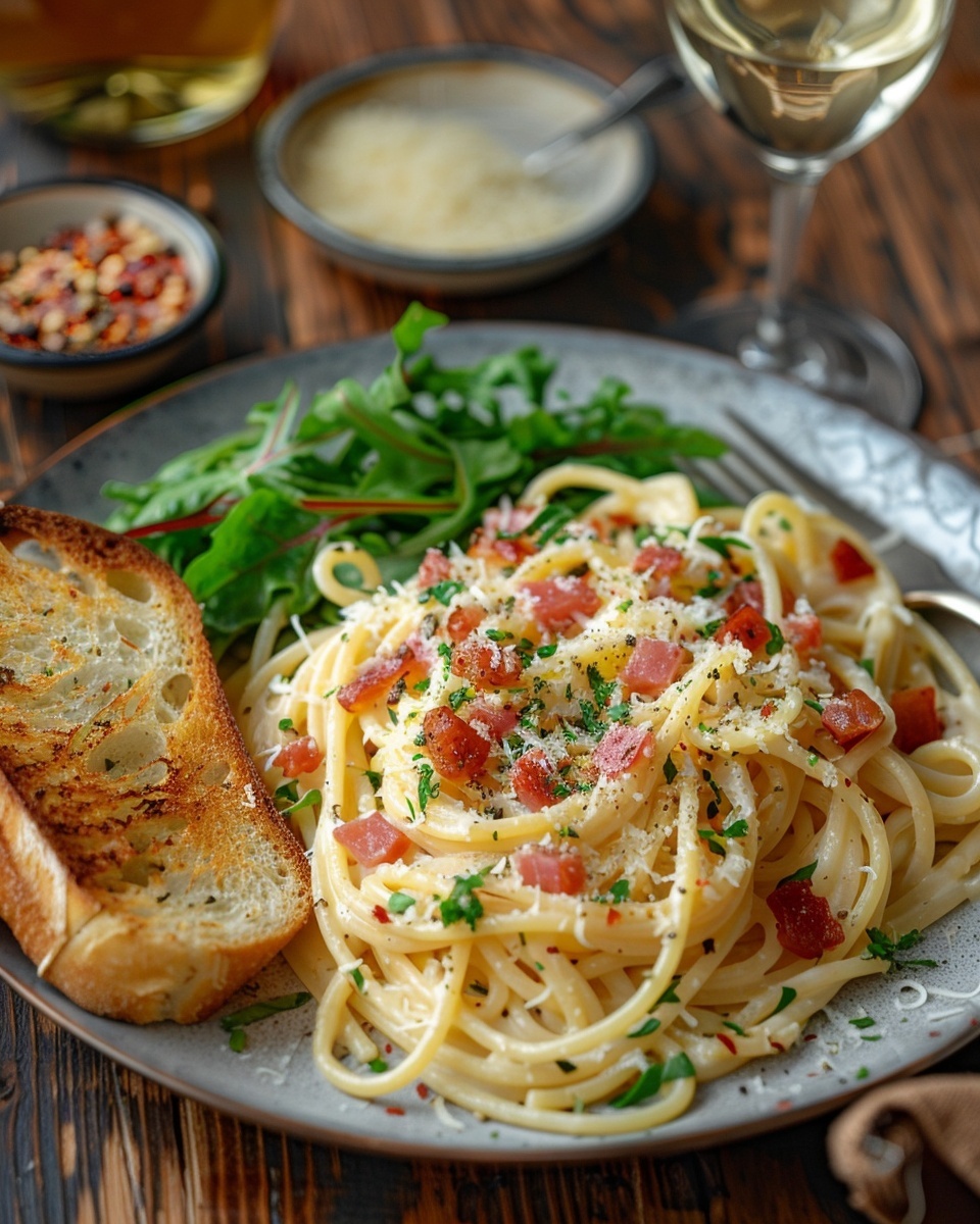 Pasta carbonara cremosa