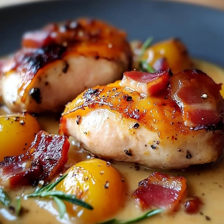 Pollo Mostaza Bacon: Receta Auténtica y Sencilla