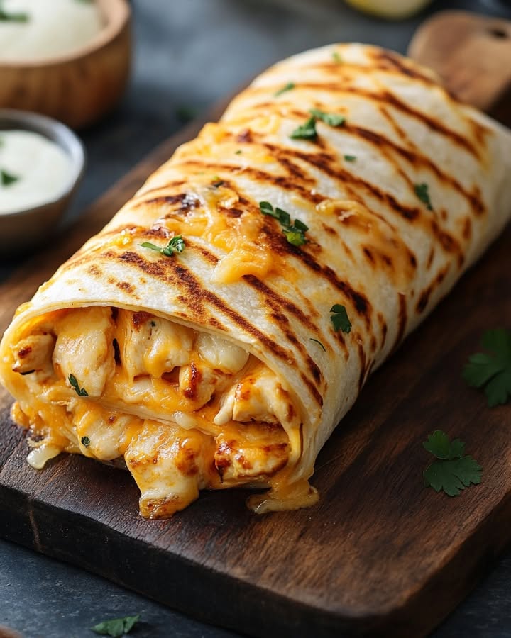Wraps de Pollo Queso: Receta Fácil y Sabrosa
