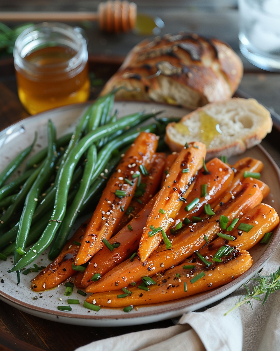 Zanahorias glaseadas con miel