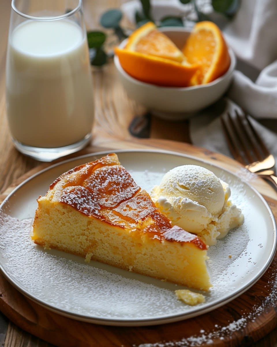 Bizcocho de naranja jugoso