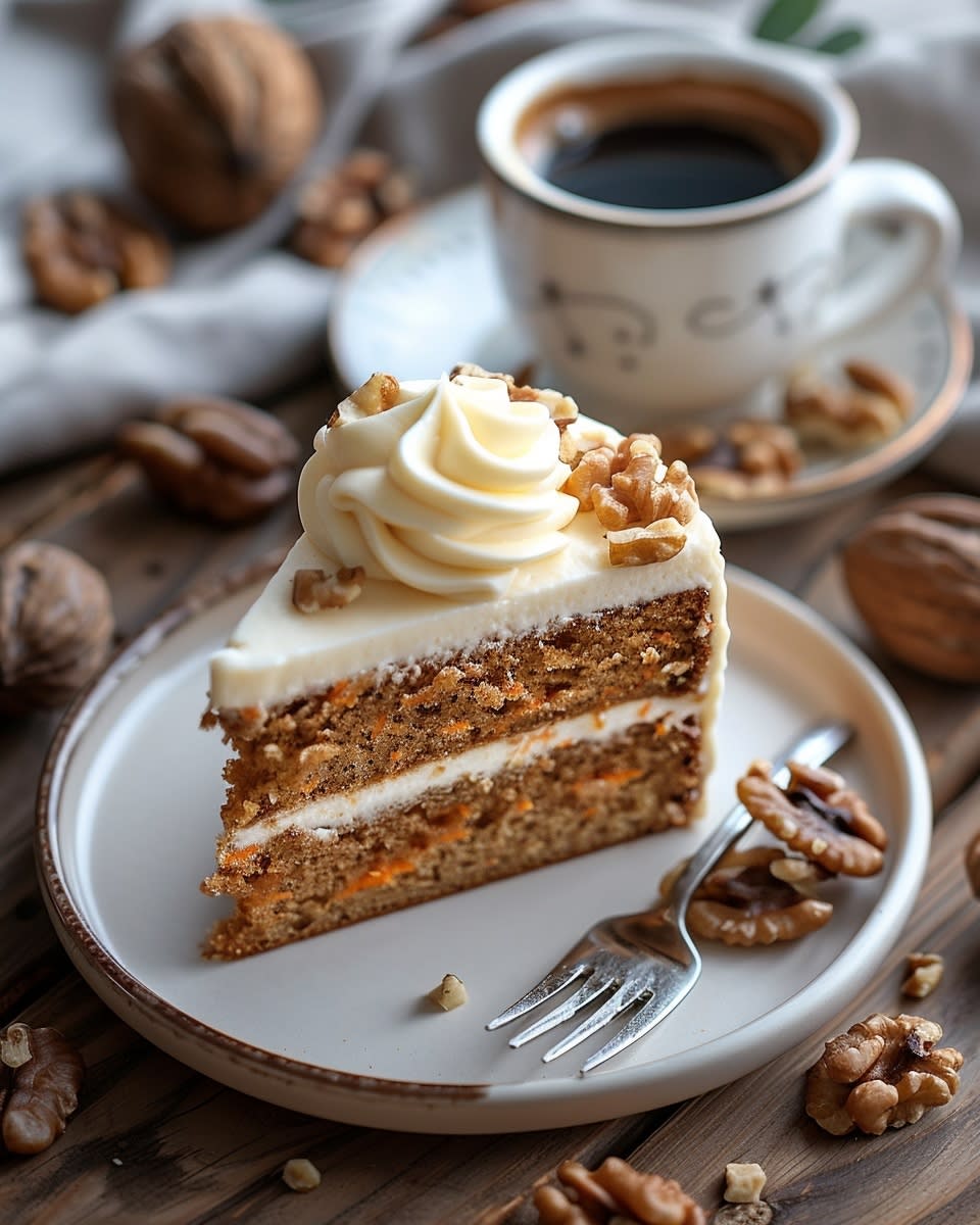 Bizcocho de zanahoria húmedo