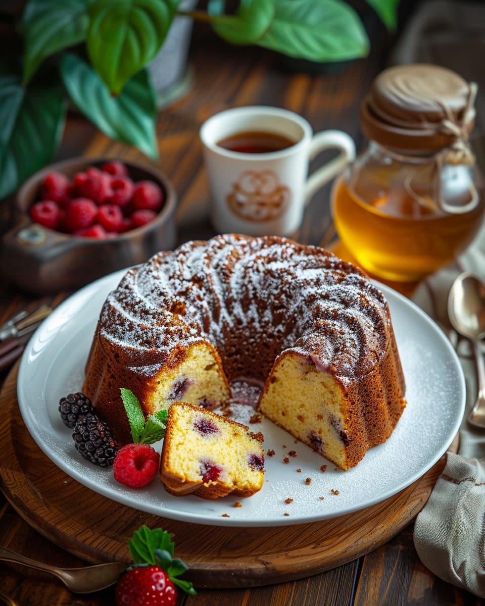 Bizcocho marmolado casero