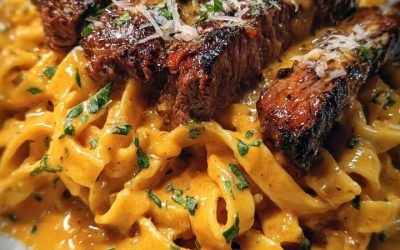 Fettuccine Steak Velveeta: Receta Auténtica y Sabrosa