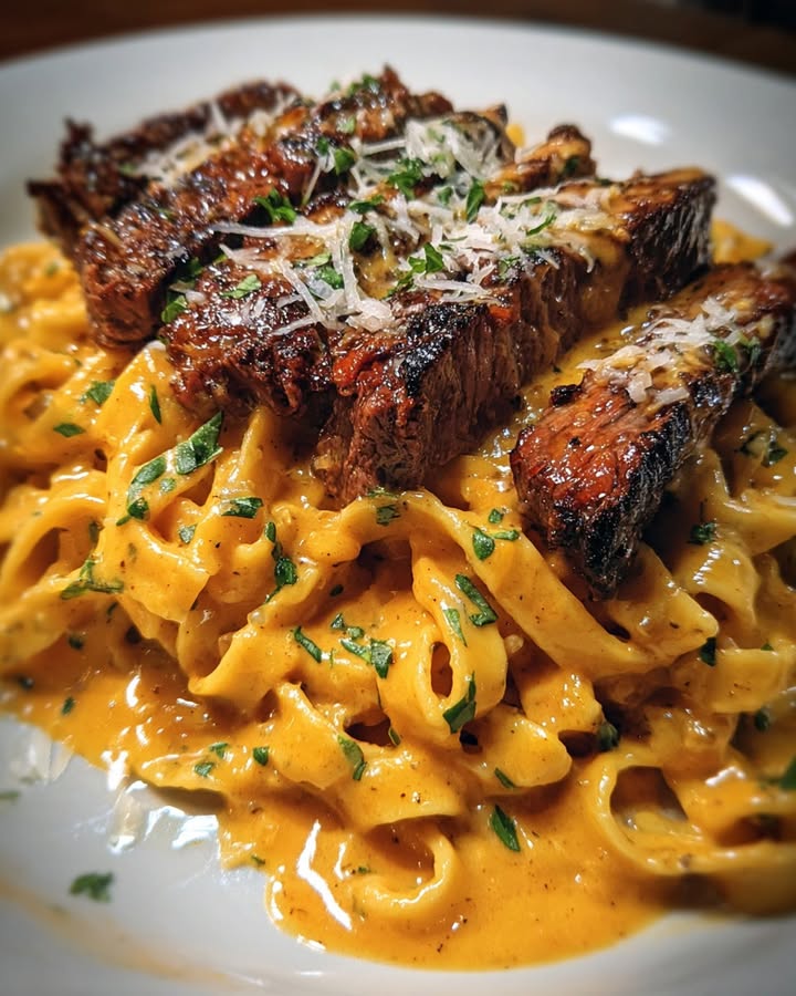 Fettuccine Steak Velveeta: Receta Auténtica y Sabrosa