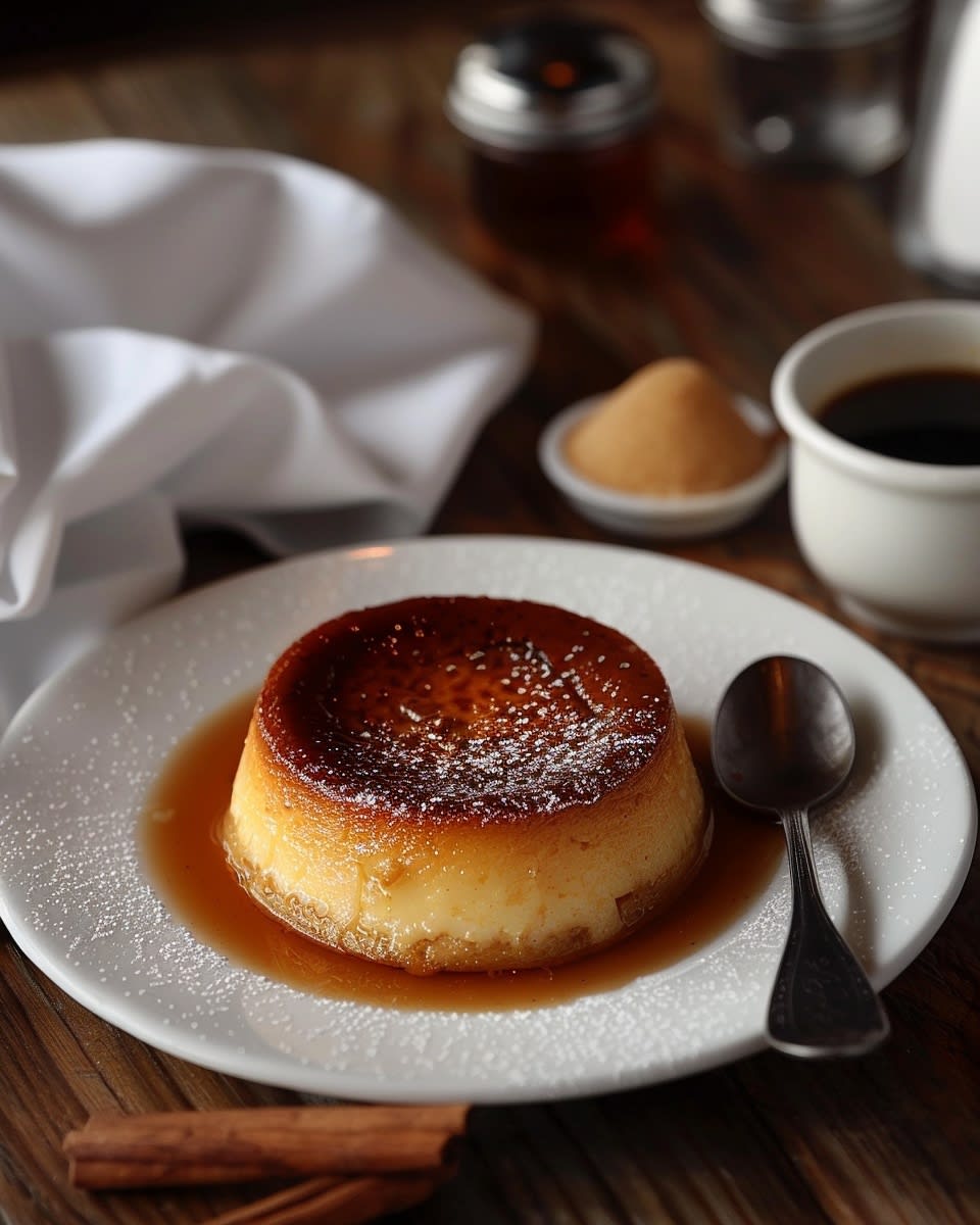 Flan de café casero