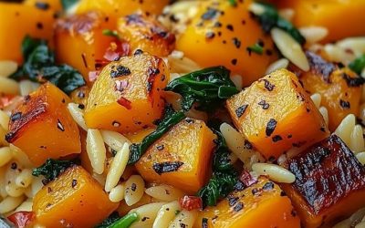 Orzo con Calabaza Asada: Receta Facil y Sabrosa