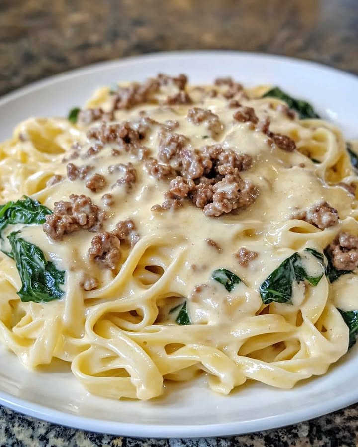 Pasta Alfredo Espinaca Queso: Receta Fácil y Deliciosa