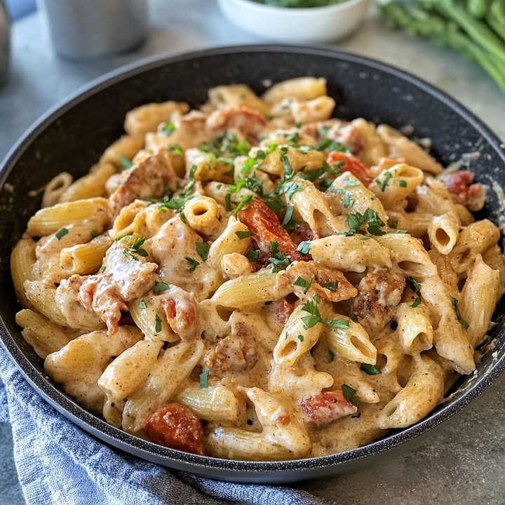 Pasta Cajún Rápida: Receta Fácil y Sabrosa