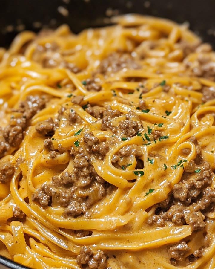 Pasta Cremosa con Carne: Receta Auténtica y Sabrosa