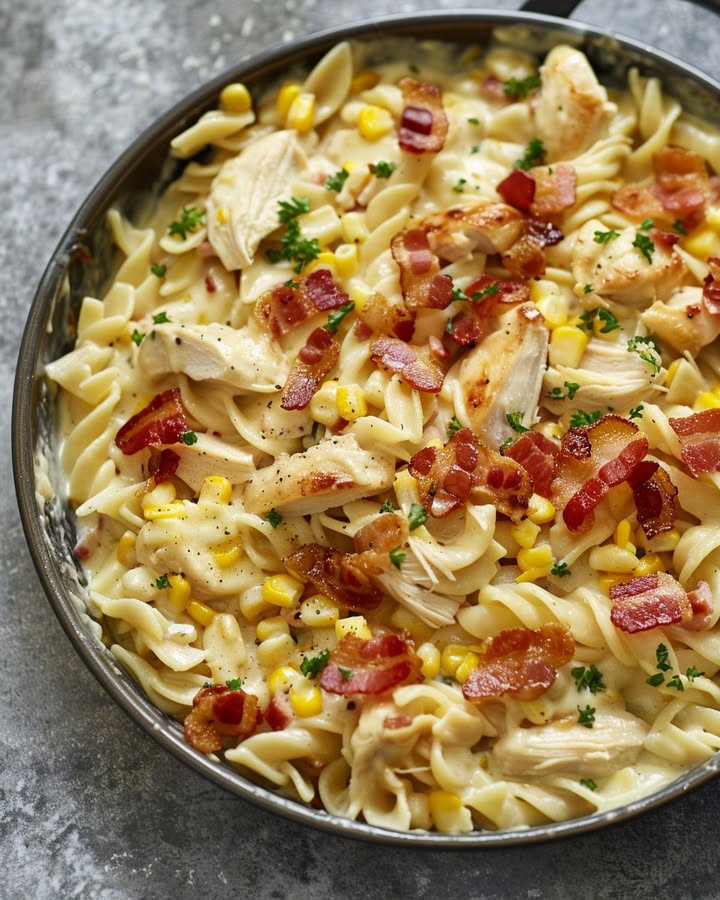 Pasta Cremosa con Pollo: Receta Fácil y Sabrosa