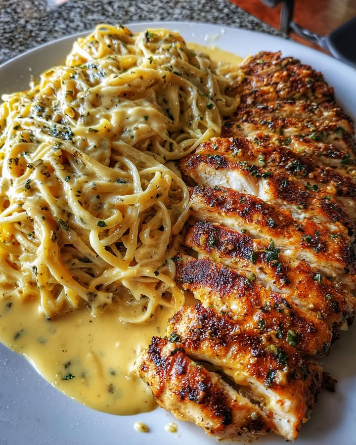 Pollo Ajo Espagueti Cheddar: Receta Fácil y Sabrosa