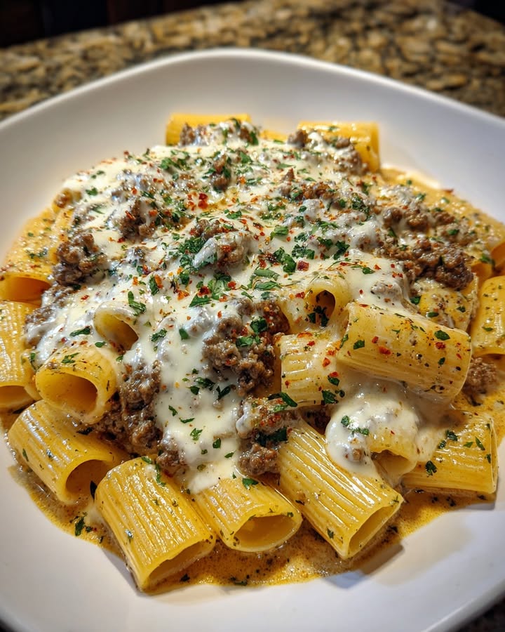 Rigatoni Cremoso Italiano: Receta Auténtica y Sabrosa