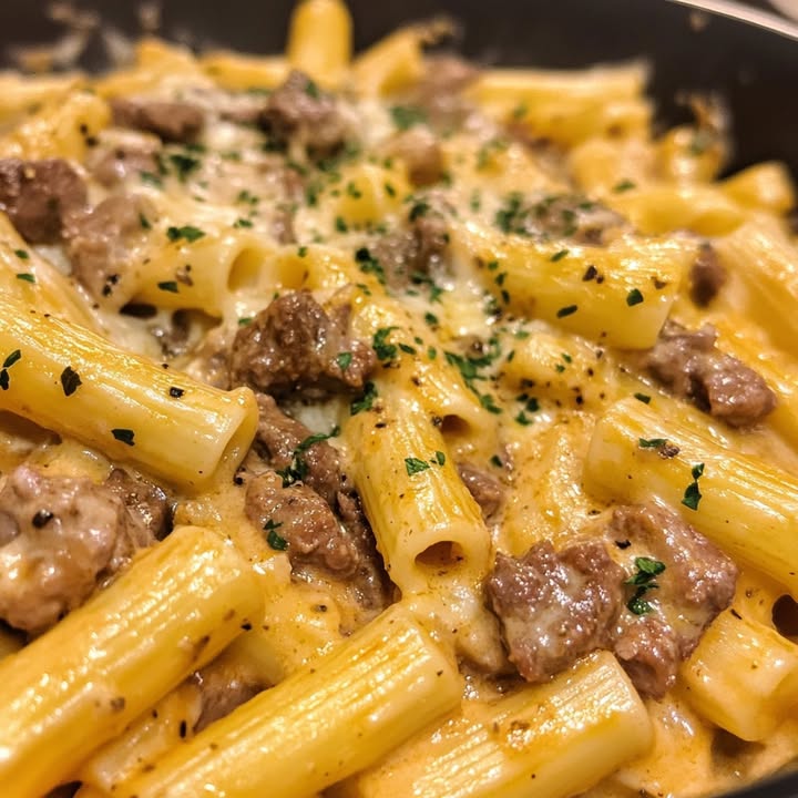 Rigatoni Cremoso de Carne