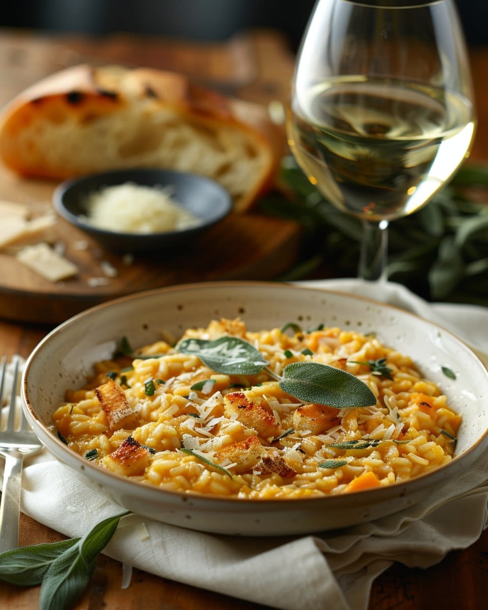 Risotto de calabaza cremoso