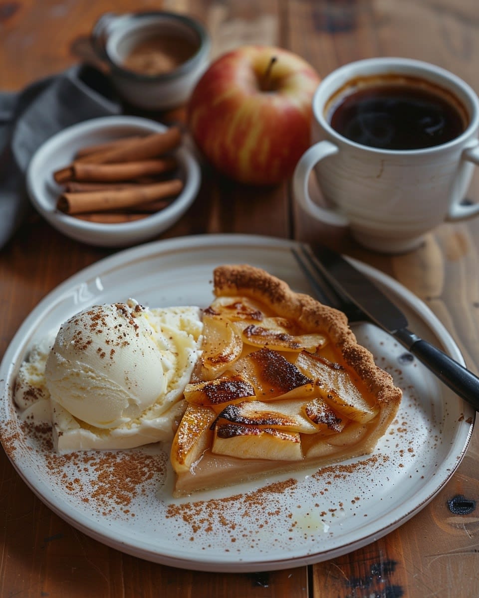 Tarta de manzana casera