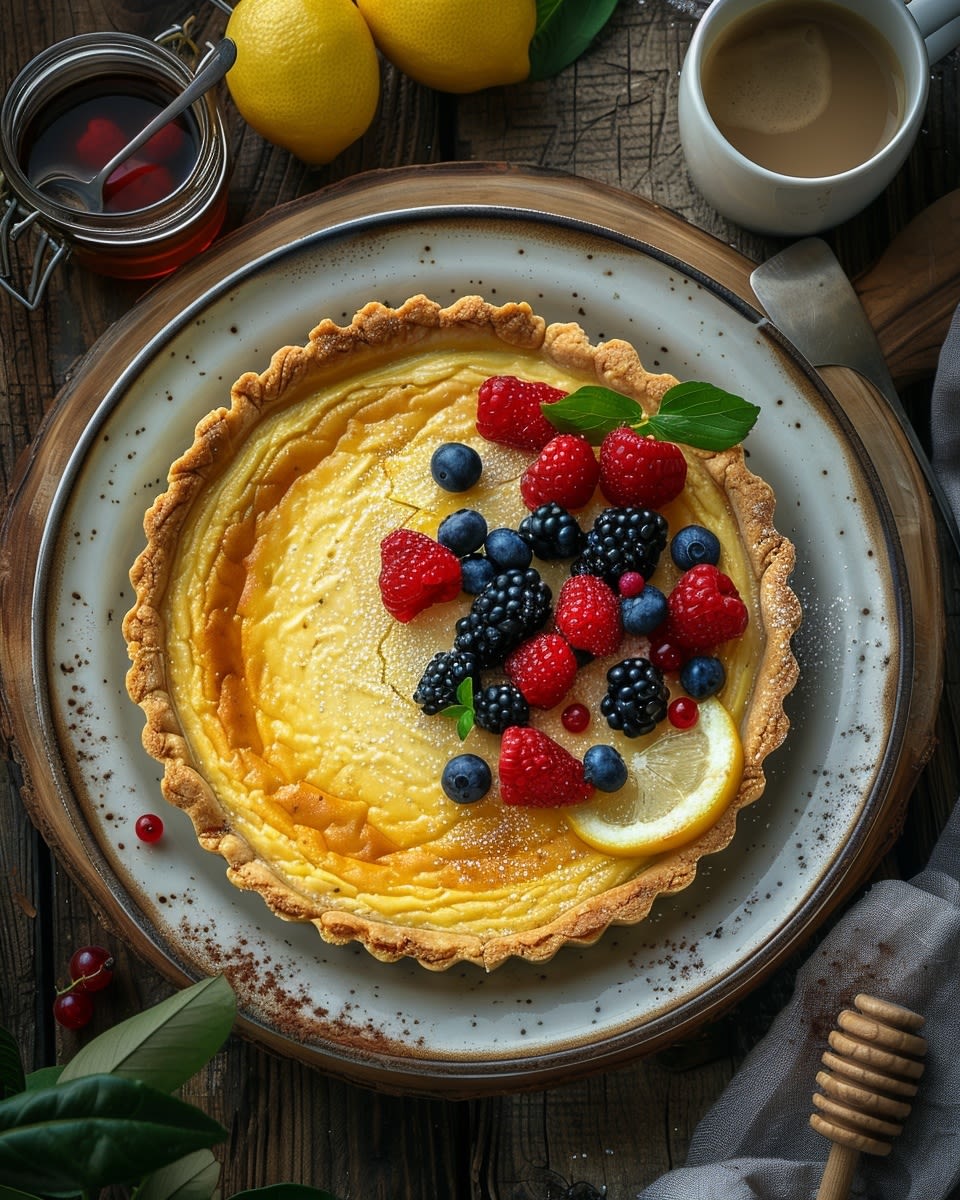 Tarta de queso cremosa al horno