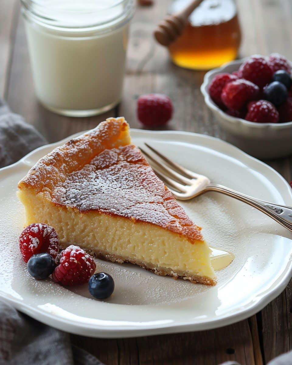 Tarta de queso vasca fácil