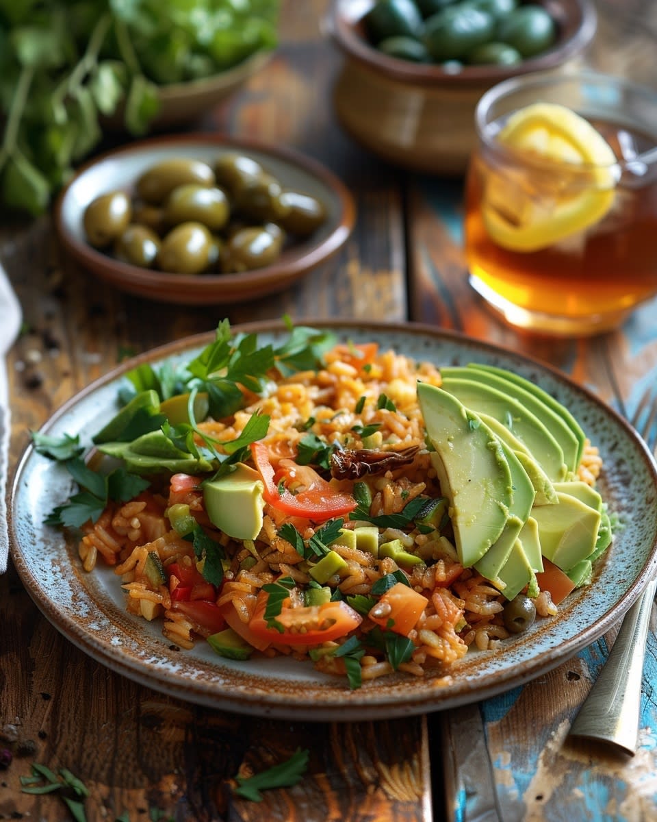 Ensalada de arroz con atún