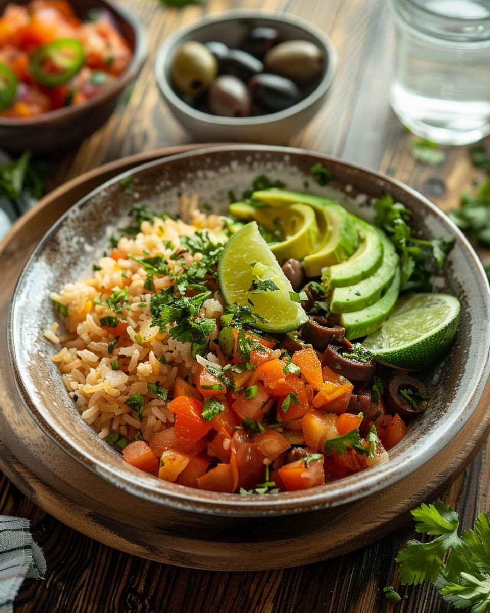 Ensalada de arroz con verduras