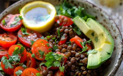 Receta deliciosa y nutritiva: Ensalada de lentejas con tomate