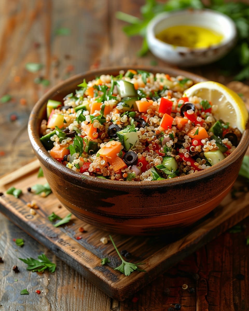 Ensalada de quinoa con verduras