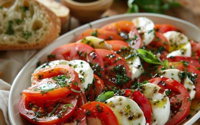 Receta de Ensalada de Tomate y Mozzarella: Delicioso y Saludable