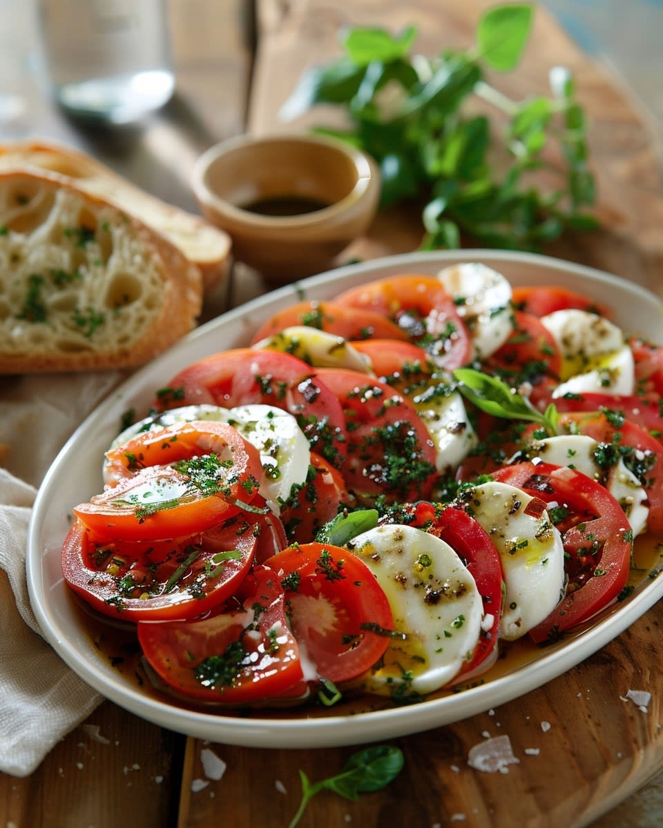 Ensalada de tomate y mozzarella
