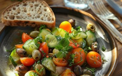 Receta de Ensalada Mediterránea con Aceitunas: Saludable y Deliciosa