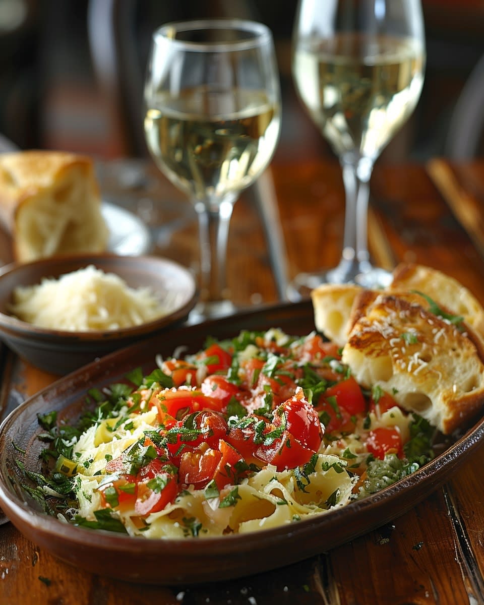 Espaguetis con salsa cremosa