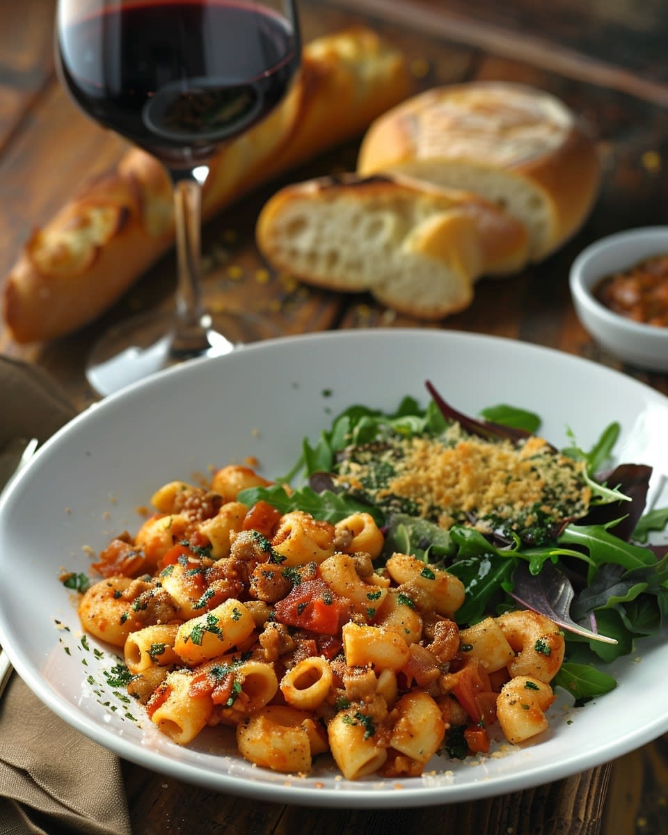 Macarrones con salsa boloñesa