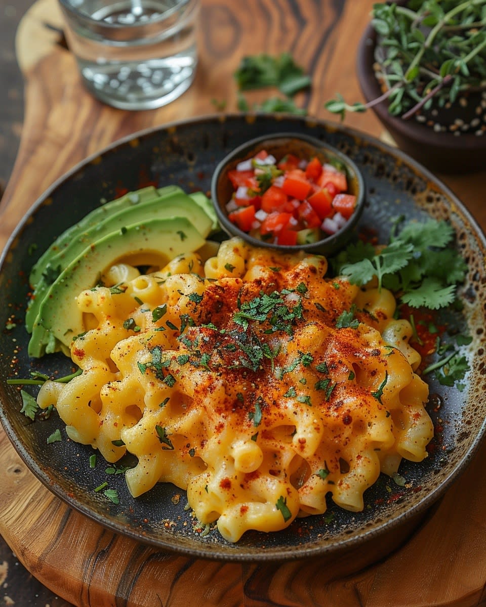 Macarrones con tomate y queso