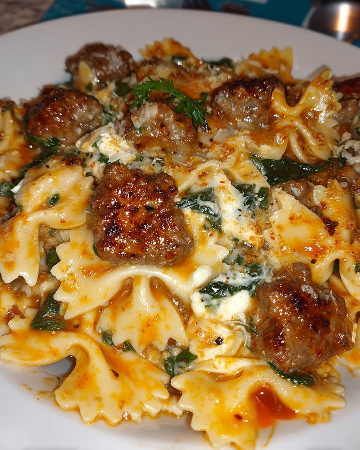 Pasta Cremosa Ajo Carne: Receta Fácil y Sabrosa