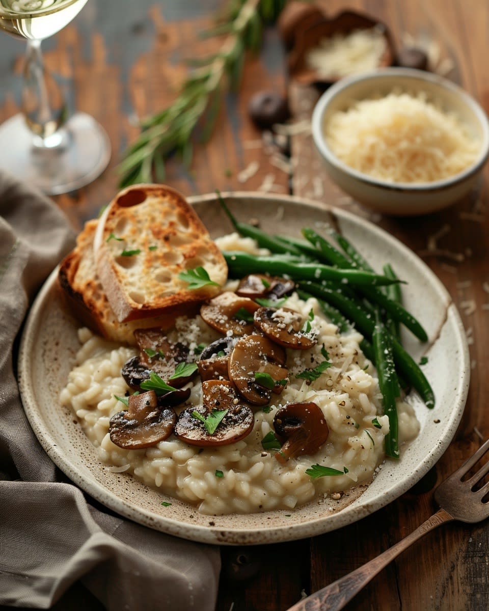 Risotto de setas fácil