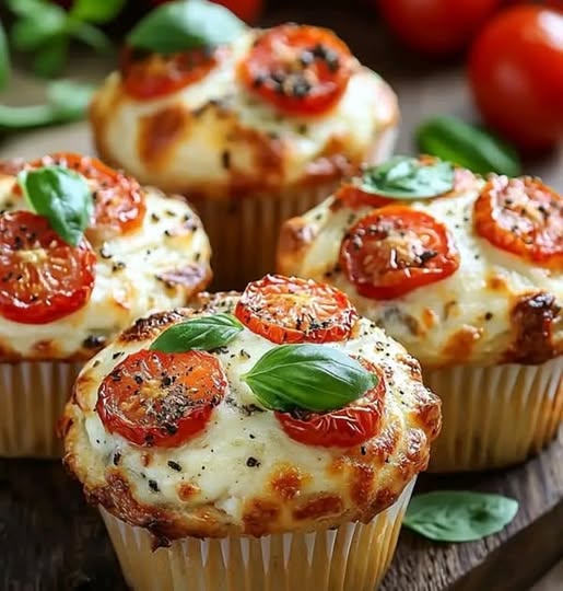 Muffins Tomate Mozzarella: Receta Fácil y Sabrosa