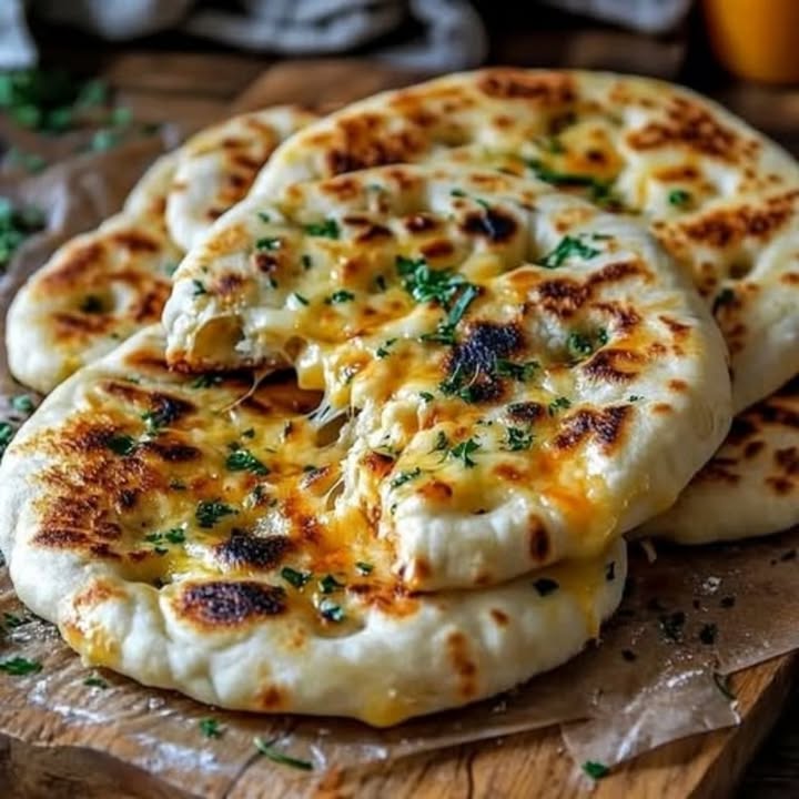 Naans de Queso Caseros: Receta Fácil y Auténtica