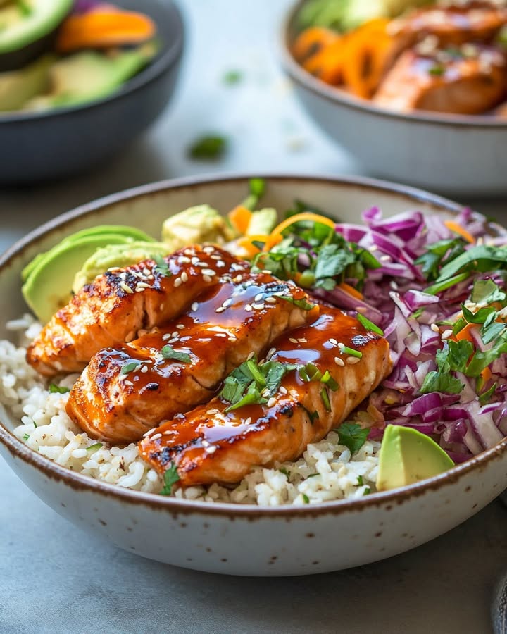 Tazón de Salmón Picante: Receta Fácil y Sabrosa