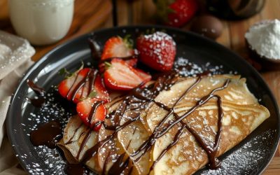 Crepes Dulces Chocolateados: Receta Fácil y Deliciosa