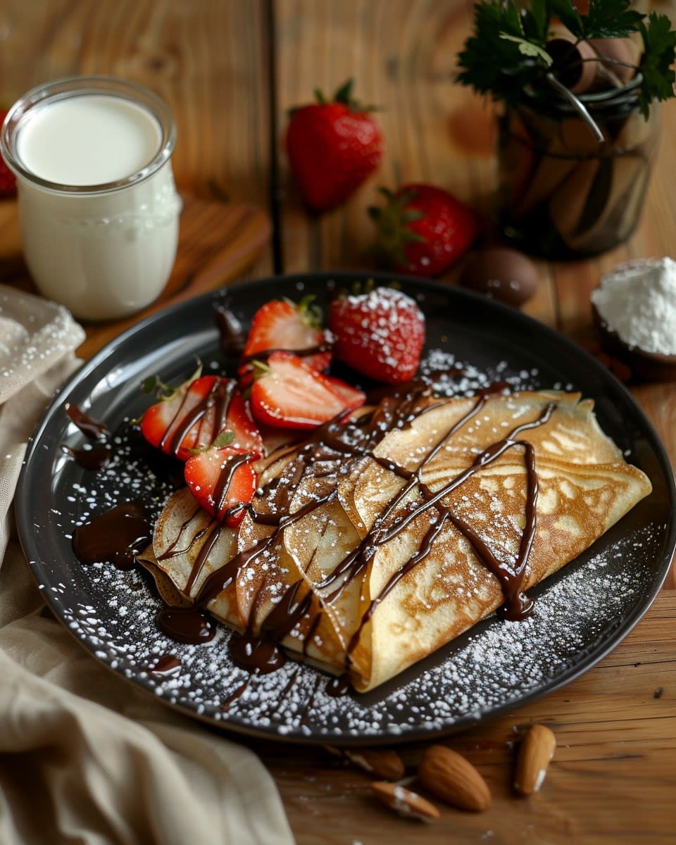 Crepes Dulces Chocolateados: Receta Fácil y Deliciosa